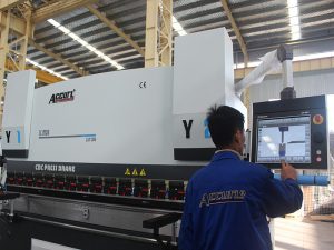 touch control screen cnc press brake machine 6 អ័ក្ស 220T 4000MM កម្លាំងម៉ាស៊ីន
